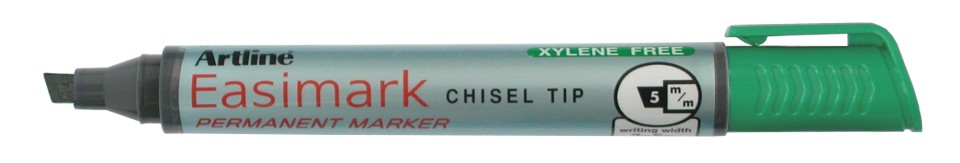 Artline Easimark Permanent Marker Chisel Tip 2.0-5.0mm Green