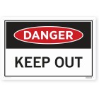 Sign - Danger Keep Out 400 X 600 Each image