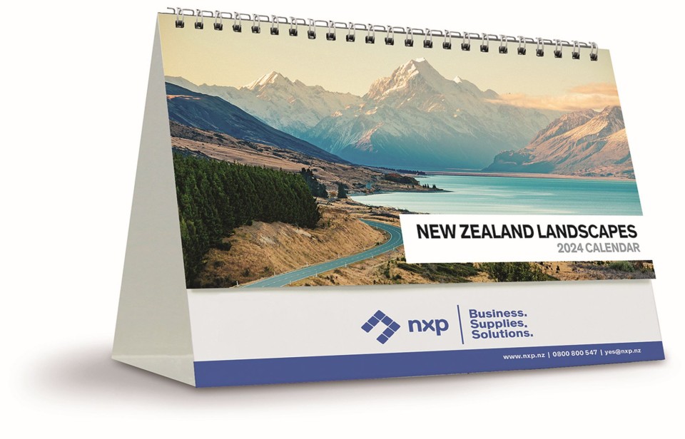 NXP 2024 New Zealand Landscapes Desk Calendar