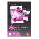 GBC Back Binding Cover Gloss A4 250gsm White Pack 100 image