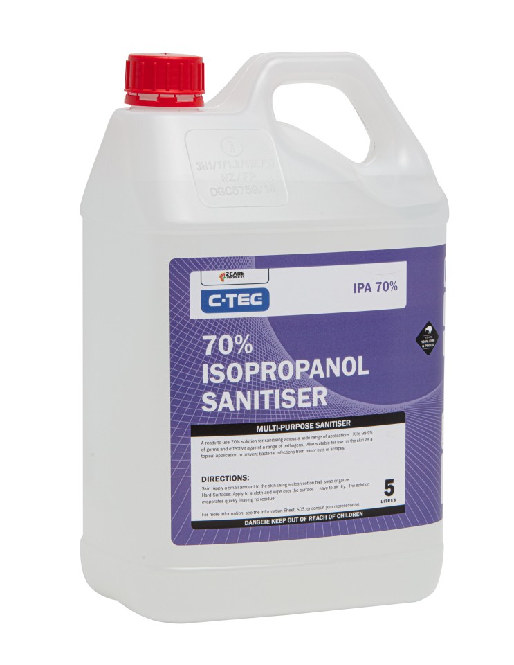 C-Tec Sanitiser IPA 70% Isopranol 5L