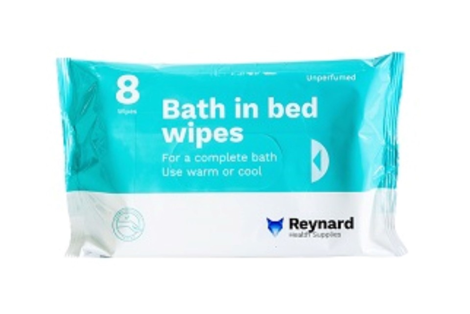 Reynard Bath In Bed Wipes RHS102 Pack of 8