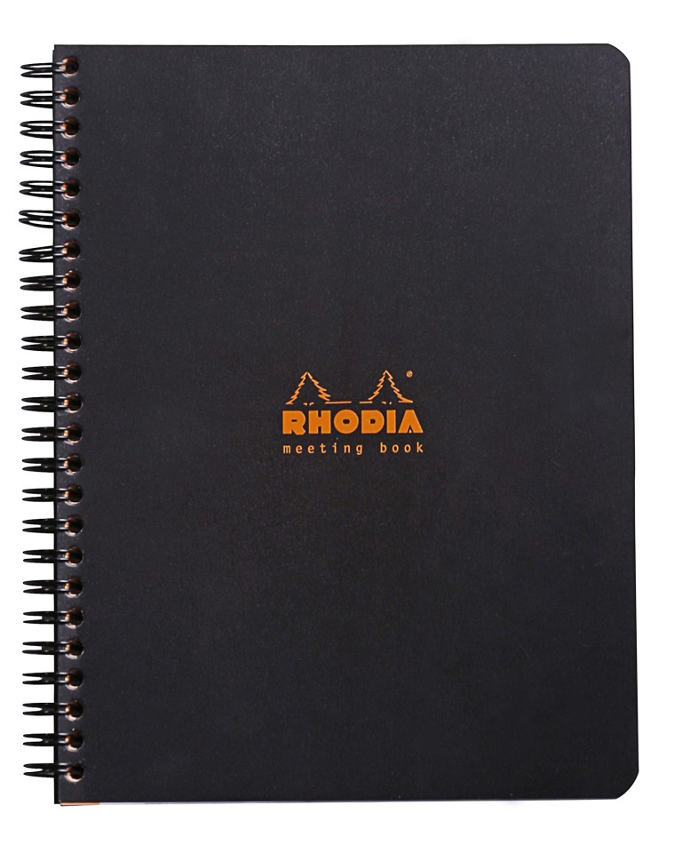 Rhodia Spiral Meeting Book A5 Black
