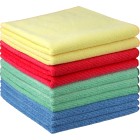 Commercial Grade Microfibre Cloths Mixed Colours Pack of 10 image