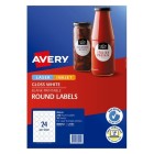 Avery Gloss Round Laser & Inkjet Printers 40mm Permanent Pack 240 Labels (980052/ L7147) image