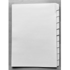 Dividers 10 Tab Straight Collate A4 210gsm White Set 10 image