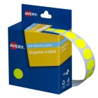 Avery Fluoro Yellow Dispenser Dot Stickers, 14 mm diameter, 700 Labels (937294) image