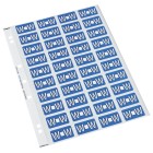 Codafile Lateral File Labels Alpha Letter W 25mm Pack 1 Sheet image