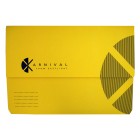 Karnival Document Wallet Foolscap Yellow image