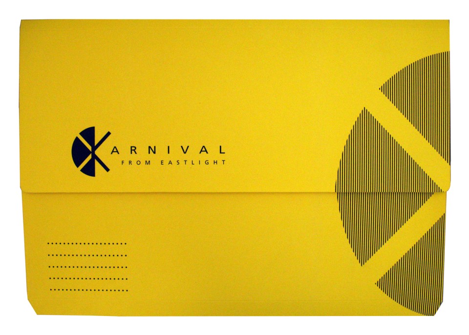 Karnival Document Wallet Foolscap Yellow