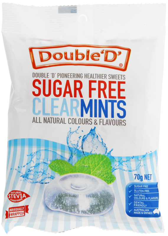 Double D Mints Sugar Free 70gm Clear