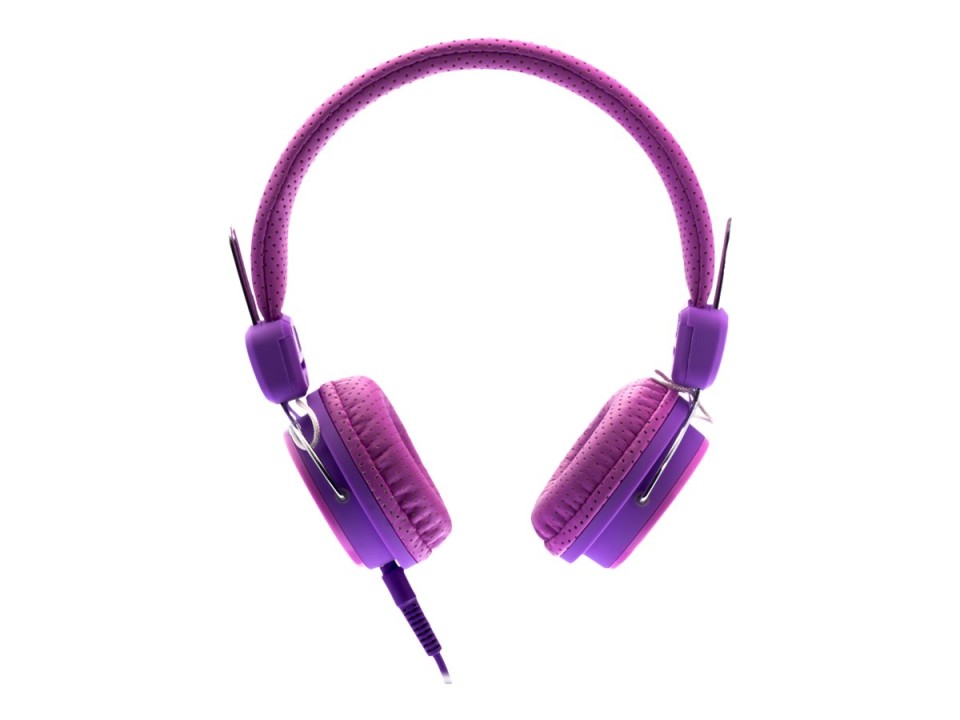 Moki Kids Safe Headphones Volume Limited Pink/Purple