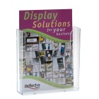 Deflecto Brochure Holder Wall Mounted Single Tier A5 Clear image