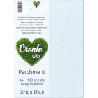 Direct Paper Parchment Paper 100gsm A4 Sirius Blue Pack 100 image