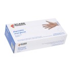 Disposable Vinyl Clear Powder Free Gloves Large Bx100 image