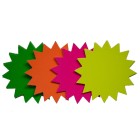 Direct Paper Stars R3 Medium 135mm Assorted Fluoro Colours Pack 20 image