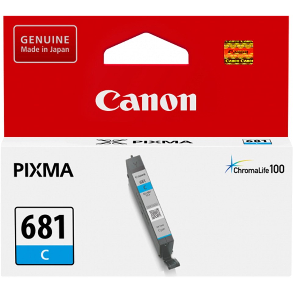 Canon PIXMA Inkjet Ink Cartridge CLI681 Cyan