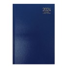 NXP 2024 Hardcover Diary A4 2 Days To Page Navy image