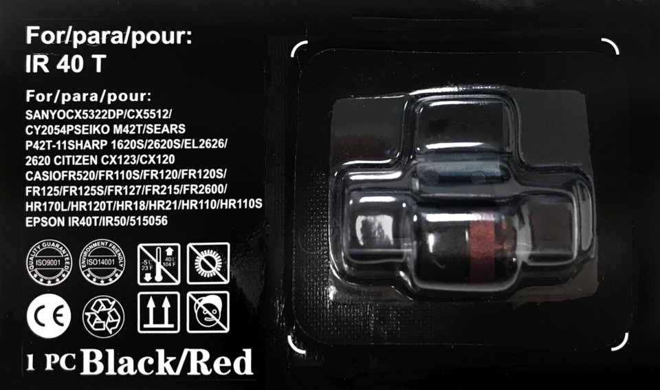 Compatible Calculator Ink Roller 2 Colour Sharp PR42 Black/Red