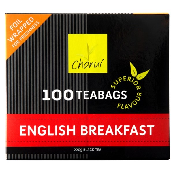 Chanui English Breakfast Tea Bags Box 100