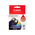 Canon PIXMA Inkjet Ink Cartridge PG510 CL511 4 Colour Value Pack image