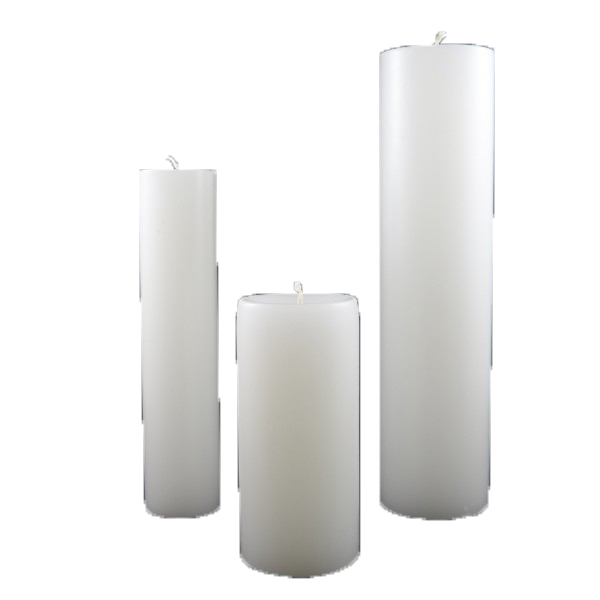 Pillar Candle 50mm diameter x 75mm height White Each A377