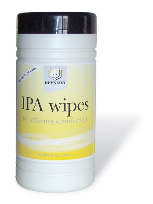 Reynard Surface Disinfection Wipes IPA Tub 160