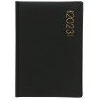 Collins 2023 Padded Cover Diary A5 Day To Page Black image
