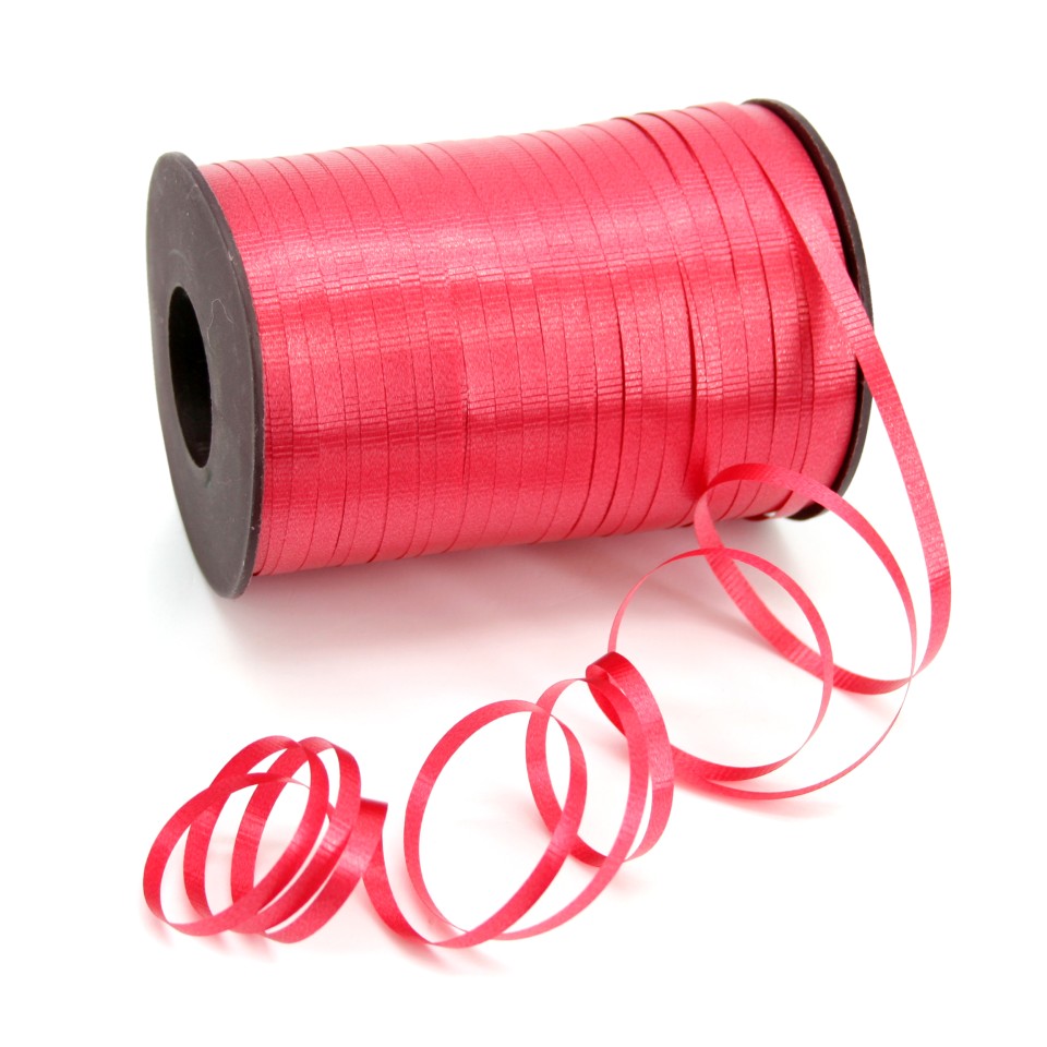 Crimped Curling Ribbon 5mmx500m - Red