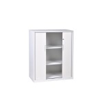 Proceed Tambour 2 Adjustable Shelves Cabinet 1020(h)x1200(w)x450(d)mm White image