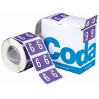 Codafile Numeric Labels Number 9 25mm Roll 500 image