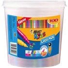 Bic Cascade Colouring Felt Pens  Assorted Colours 100 image