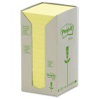 Post-it Greener Notes Cabinet Pack Canary Yellow 76x76mm Pack 24 image