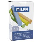 Milan Chalk Sticks Assorted Colours Pack 10 image