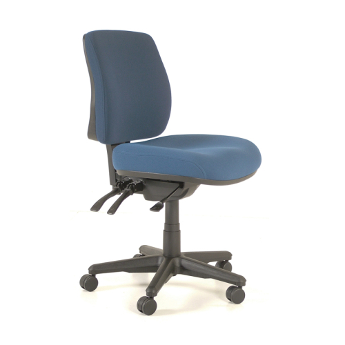 Buro Roma Mid Back 3 Lever Chair Navy Blue