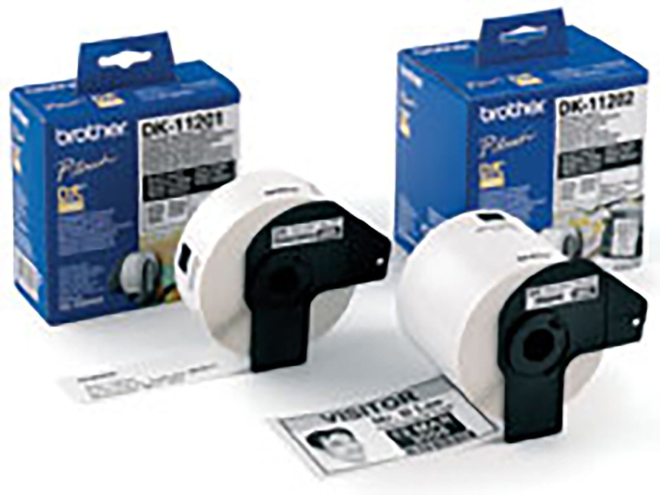 Brother DK-11204 Multi-purpose Labels Black on White 17mmx54mm Roll 400