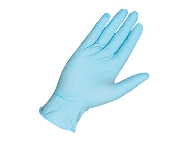 Disposable Blue Nitrile Powder Free Gloves Medium Box of 100
