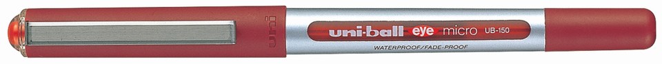 Uni Eye Rollerball Pen Capped Super Fine UB-150 0.5mm Red
