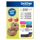 Brother Inkjet Ink Cartridge Photo Paper 4x6 LC233 4 Colour Value Pack image