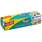 Glad Snaplock Storage Bags Resealable 180x170mm Pack 25 image