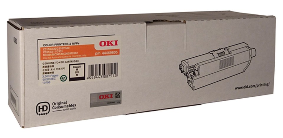 OKI Laser Toner Cartridge C310DN Yellow