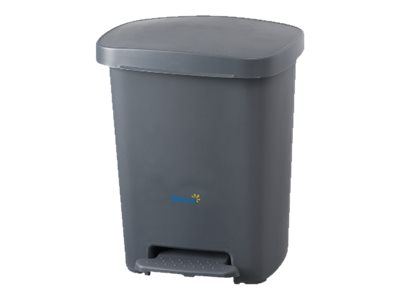 Oates Pedal Bin Grey 39cm(l) x 36.9cm(w) x 47.5cm(h) 30 Litre EOBB30PGY