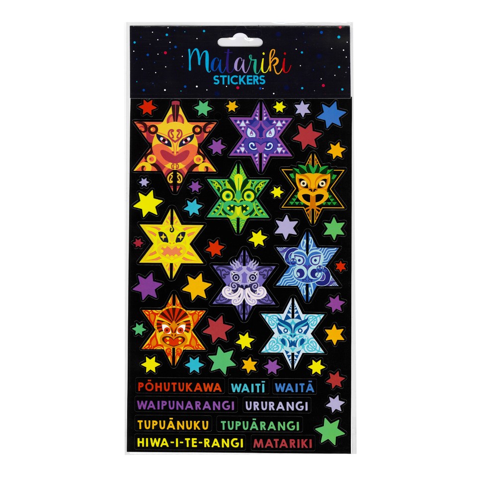 Matariki Star Cluster Stickers Sheet