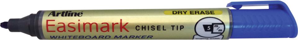 Artline Easimark Whiteboard Marker Chisel Tip 2.0-5.0mm Blue