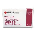 Red Cross Wound Cleansing Wipes Box Of 20 image