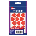 Avery Red Heart Stickers 23 Mm Diameter Permanent Pack 30 Labels (932357) image