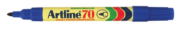 Artline 70 Permanent Marker Bullet Tip 1.5mm Blue