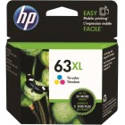 HP Inkjet Ink Cartridge 63XL High Yield Tri Colour image