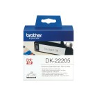 Brother Labelling Tape Continuous Paper DK-22205 62mmx30.48m Black On White image
