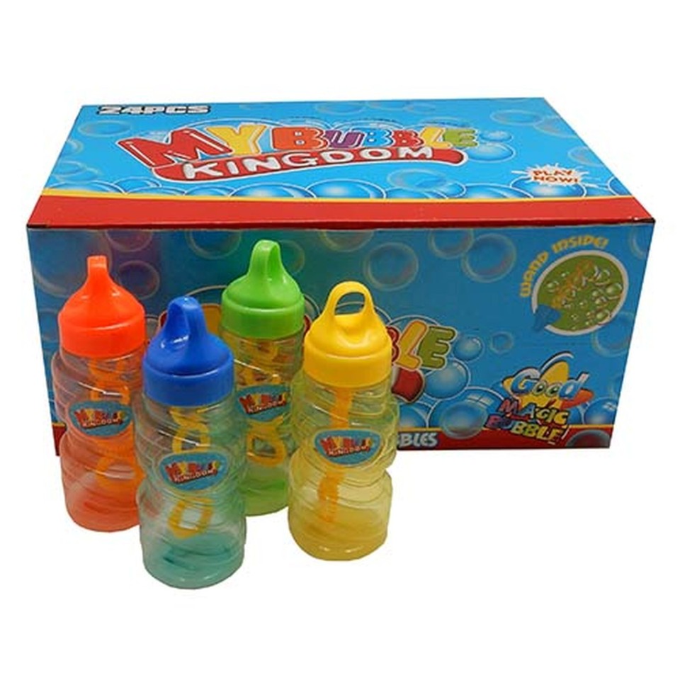 Bubble Wand & Container 110ml Assorted Colour Each